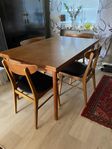 Farstrup stolar dansk design + matbord vintage