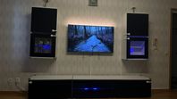 LG smart tv med tv bänk