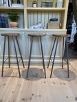 3 x barpallar i ek &  gjutjärn 