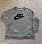 Y2K Nike tröja grå träning gym dam topp sweater hoodie gr