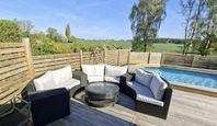 Stor soffgrupp, lounge set med bord 