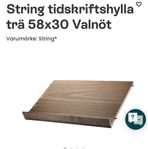 String magasinhylla och hyllplan valnöt