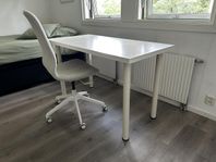 Skrivbord och stol