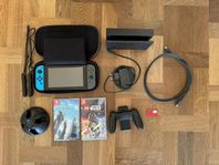 Nintendo Switch med spel och extra minne
