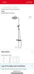 Takduschset Strand Stainless Titan