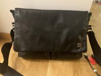 Knomo Kobe Leather Shoulder Bag 16 Inch