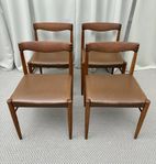 Bramin stolar, 4 st, massiv teak Danmark