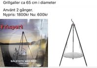 bålstativ trepod med grillgaller 
