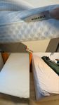 Wooden base sprung mattress with pad