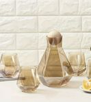 Elegant Karaff- & Glasset i Modern Design, 1 Karaff + 4 Glas