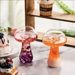 Svampformad Glasdrinkkopp – Kreativ & Stilren