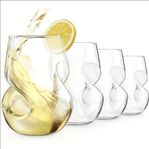 4-pack Eleganta Röda Vinglas – Unik Design