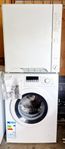 Smal Tvättpelare till ett litet badrum Bosch & Electrolux 