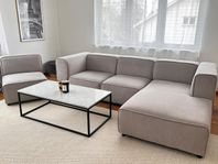 Carmo modulsofa BoConcept /4 sits ljusgrå