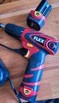 Skruvdragare/borrmaskin Flex 2st batteri med laddare
