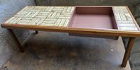 Gammalt retro blombord i TEAK 