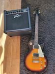 EPIPHONE les Paul och Pevey amp. 