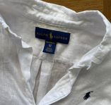 Vit linneskjorta från RALPH LAUREN i nyskick! Storlek 130.