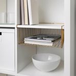 2 st IKEA KALLAX trådback, mässingsfärgad 40x33 cm