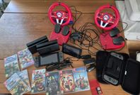 två uppsättningar Nintendo switch
