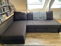 Hörnbäddsoffa, IKEA,  Friheten, brun