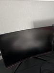 2 st AOC 24” 144Hz Gamingmonitorer – Curved + Flat (G249