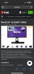 datorskärm 24” 144hz