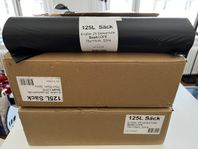 Svarta sopsäckar / plastsäckar 125 liter