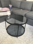 Soffbord Trent från Mio – svart med glasskivor