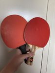 Pingis rack, fodral och bollar