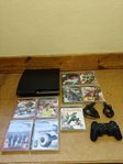 PS3 slim + 9st spel
