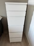 Malm hög byrå 40 cm bred
