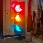 Gammalt Trafikljus / Trafiksignal. 