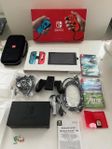Nintendo Switch+2 ZELDA spel +S Mario 3D All-Stars+ väska 