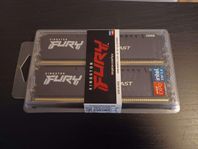 Kingston 32GB (2x16GB) DDR5 6000MHz CL30 FURY Beast Svart
