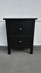 IKEA HEMNES sängbord / nattduksbord i svart