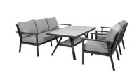 Brafab Samvaro Soffgrupp Antracit Loungesoffa med Bord