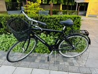 Herrcykel 7-Växlar Monark med cykelkorg 