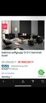 sofa & kristal lampa