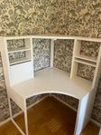 Ikea Corner Study Table with Bookshelf (Micke)