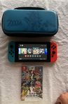 Nintendo Switch+Zelda-väska+Smash Bros+Mario Kart 8+Rocket 