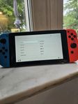Pedantskött Nintendo Switch, 256GB minneskort, ny fläkt.