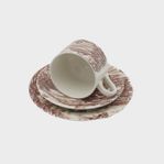 Vintage 3 TeaCup Set -CoffeeCup on Foot- Broadhurst, England