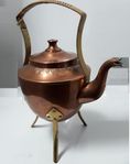 KAFFEKANNA i koppar med ben (1800?) - heminredning tillägg