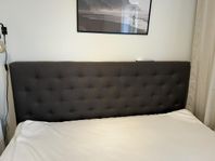 Grå sänggavel 180 cm