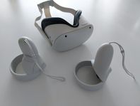 Meta Quest 2 128GB – VR headset i kontroller – som ny!