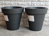 2 st frigolitkrukor/epp-krukor, ca 15 liter - Nya, oanvända