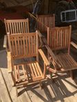 fyra teak stolar 