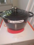 Le Creuset gryta svart, 24 cm 5 l