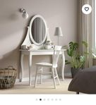 HEMNES toalettbord/sminkbord med spegel
